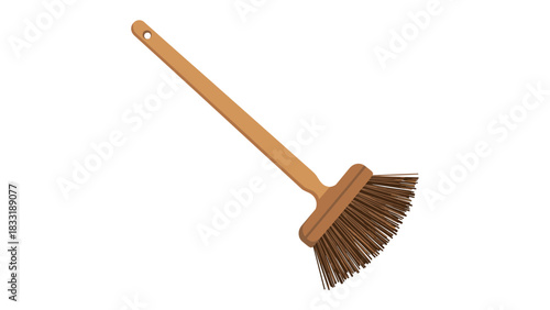 Get your space sparkling clean with this sturdy wooden broom for all your sweeping needs, perfect for home or business use