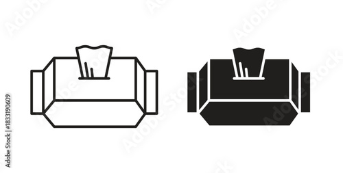 Wipess set. Simple line vector illustration icons set. Simple line vector illustration