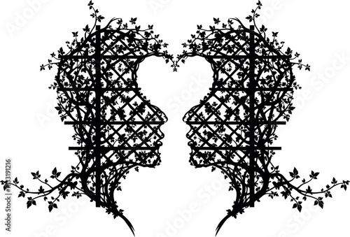 Abstract geometric composition with vibrant color palette