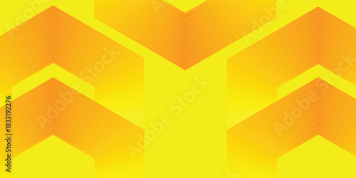 Vibrant Neon Yellow and Red Speed Chevron Background, Vector Illustration.