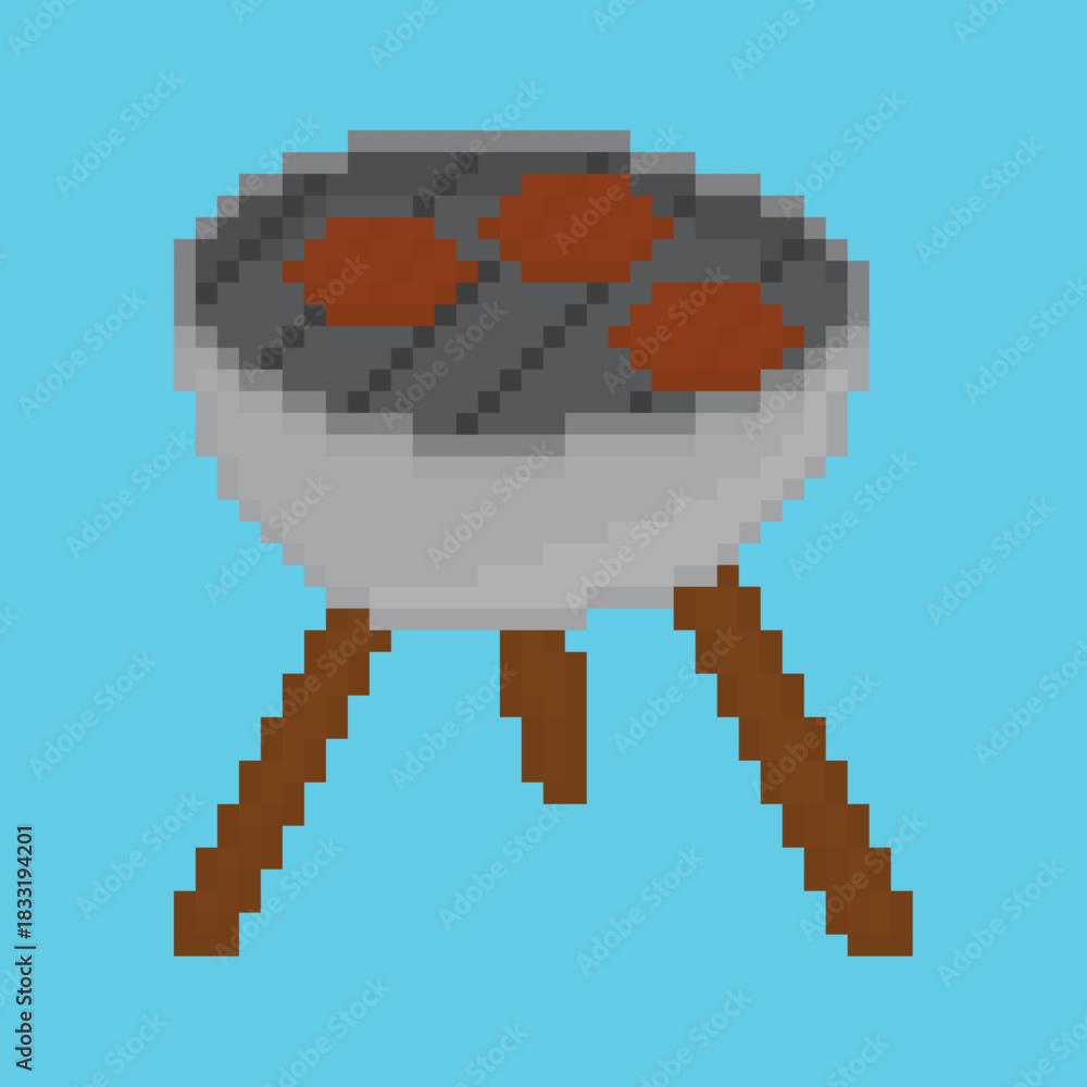 Fototapeta premium New Year Icon 8 Bitmap