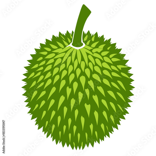 durian silhouette on white background