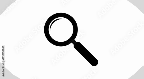 Magnifying Glass Icon Symbol of Search and Discovery.