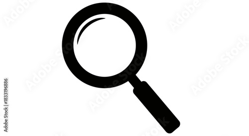 Magnifying Glass Icon Symbol of Search and Investigation.