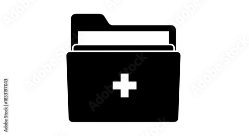 Medical Records Folder Icon Healthcare Information Management System.
