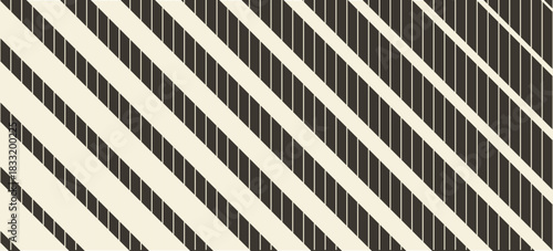 Retro linear halftone gradation texture. Fading thick to thin line gradient pattern. Vector horizontal strip wallpaper for overlay, print, cover design. Parallel repeating stripe transition background