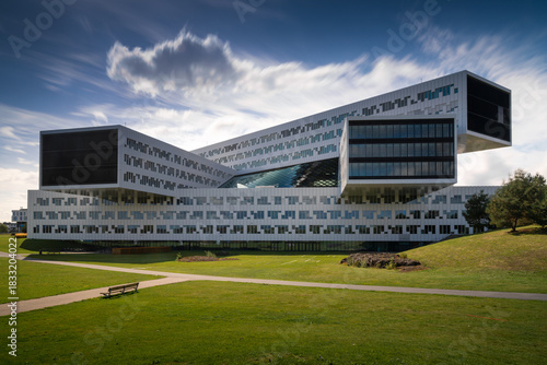 Photography view of the iconic Equinor building in downtown Oslo