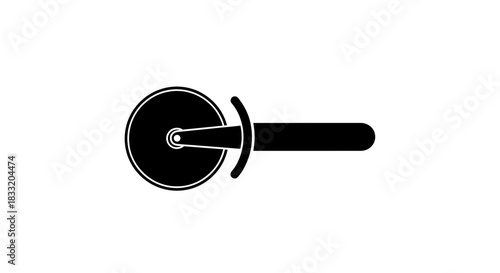 Pizza Cutter Icon A Culinary Tool for Slicing.