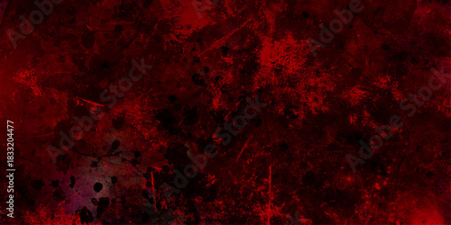 Abstract background with Scary Red and black horror background. Dark grunge red concrete. Grungy red canvas background or texture. Textured Smoke. Dark Red Smoke Cloud Texture Background.