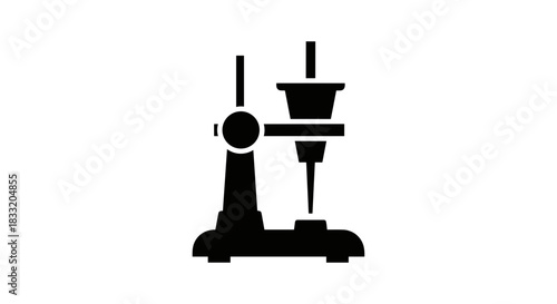 Precision Instrument Silhouette A Detailed View of Scientific Equipment.
