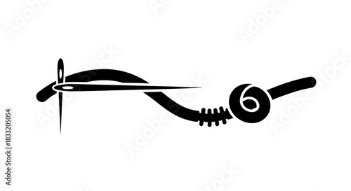 Sewing Needle and Thread A Symbol of Craftsmanship and Precision.