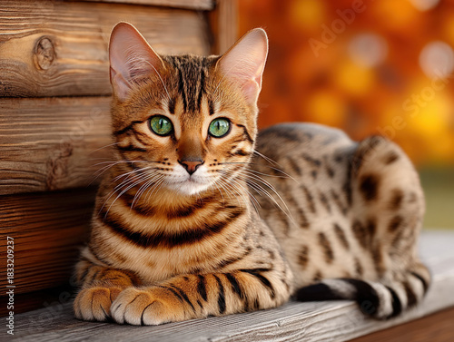 Bengal cat spotted coat