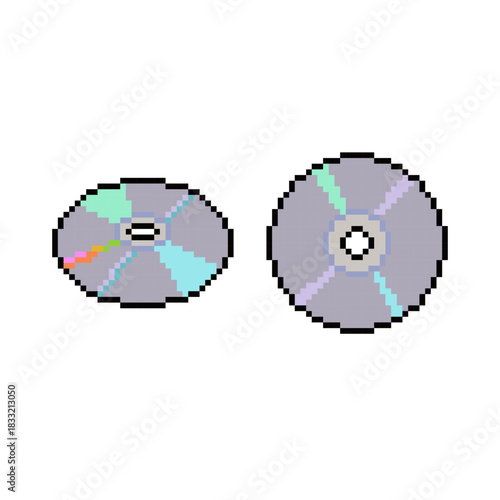 disc plate draw pixel art