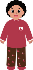 Fotobehang Tandarts Vrolijke kinderen in pyjama poetsen tanden  © Uniqstudio 