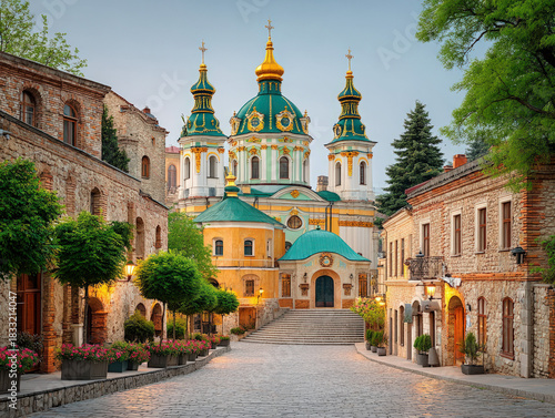 Kiev Ukraine skyline