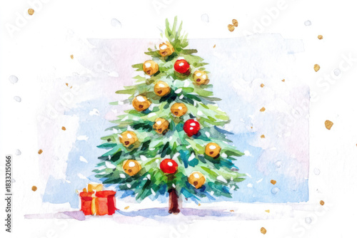pencil drawing of a Christm...