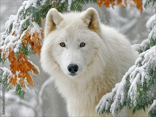 Polar bear in the snow