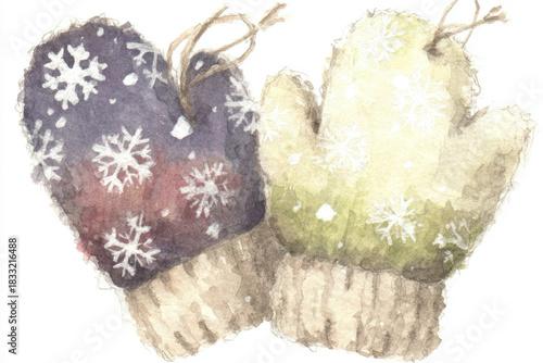 simple watercolor of a pair...