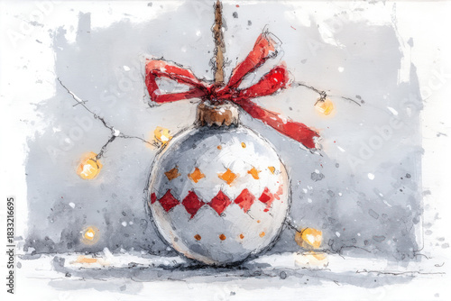single Christmas ornament b...
