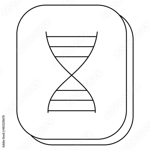 Simple Chromosome Line Art Logo