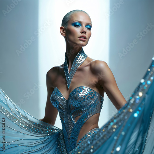 surreal fashion model