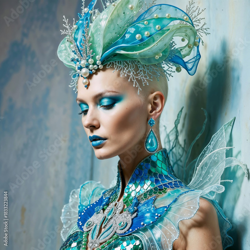 surreal fashion model