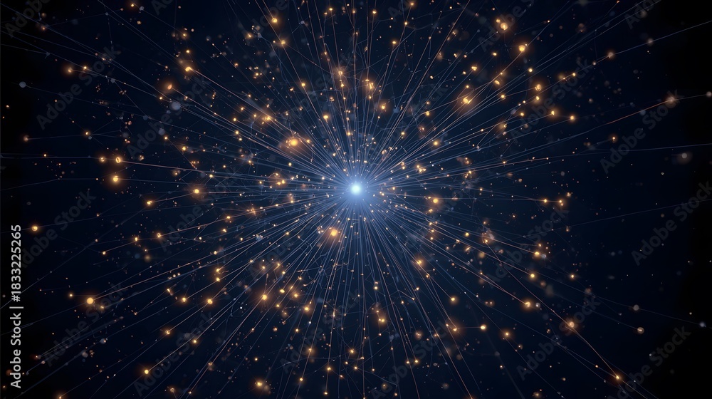 Naklejka premium Abstract starry light background with space for text