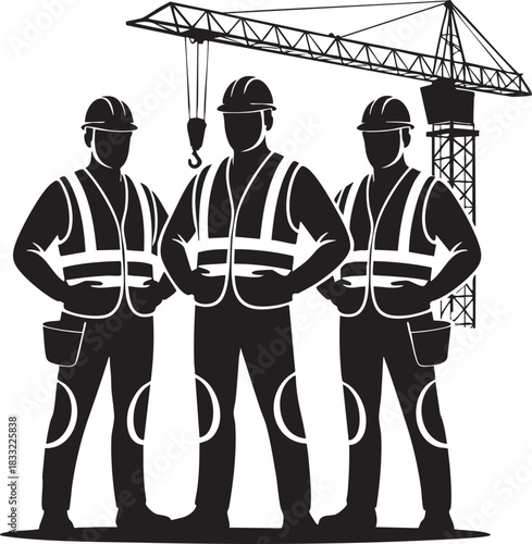 vector illustration of an architect