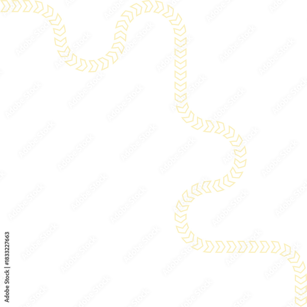 Fototapeta premium Chevron sequence forms a continuous arrow path with aligned glowing contours creating a smooth directional trail.