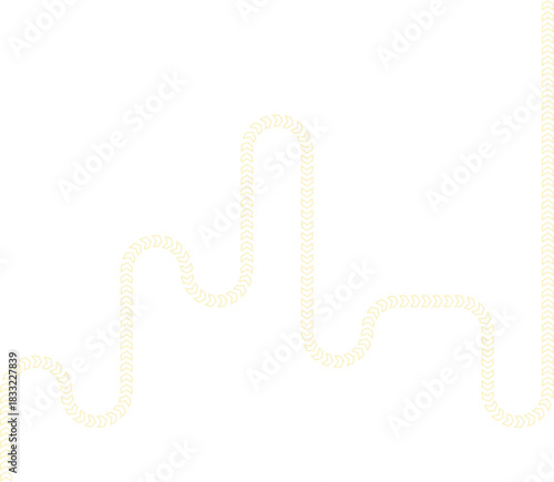 Chevron layout forms a motion guide with fluid contours tracing a smooth directional trail.