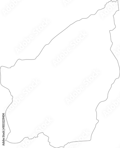 San Marino Map Stroke Outline Editable Vector