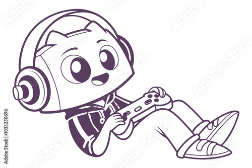 Single Discord icon — gamer-friendly look, clean curves, transparent background, isolated mascot-style vector.