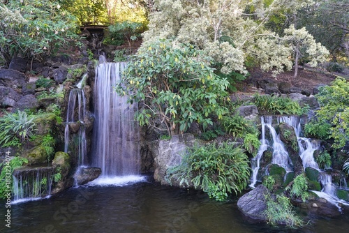Waterfall at the Arboretum in Arcadia, California.