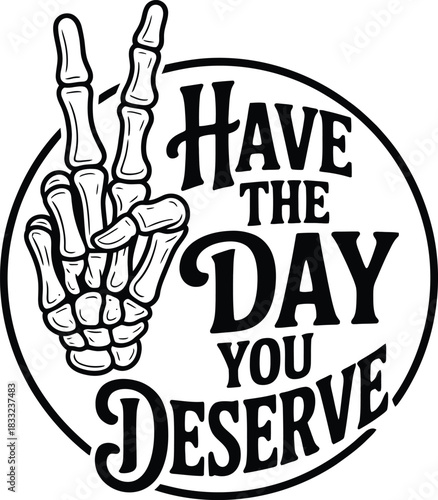 Inspirational typography design with positive affirmation