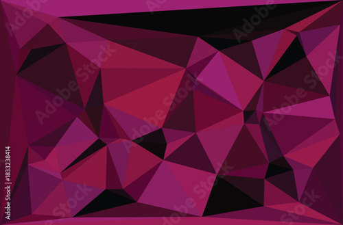 Abstract geometric background with a purple and pink triangle pattern for a futuristic vector design