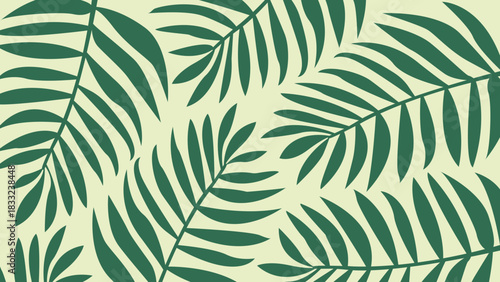 A tropical plant leaves background. 