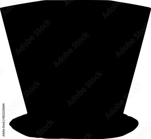 Classic Top Hat Silhouette Formal Attire Symbolizing Elegance and Tradition