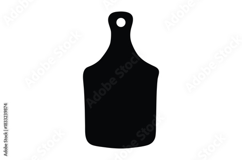 Cattle ear tag silhouette vector, Cow ear tag icon