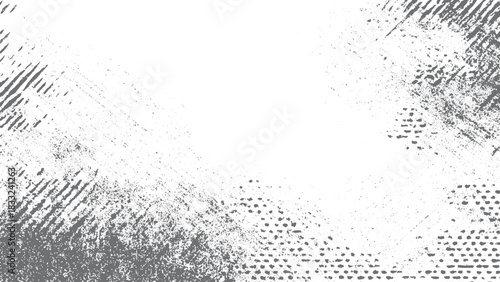 Grunge texture scratches black paint ink vector blood element splash background. Distressed pin dots texture Grunge of black and white.