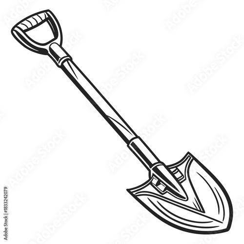 shovel isolated on white background