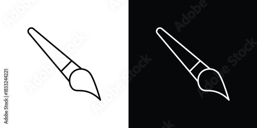 Paint brush icons vector template, EPS 10 for design