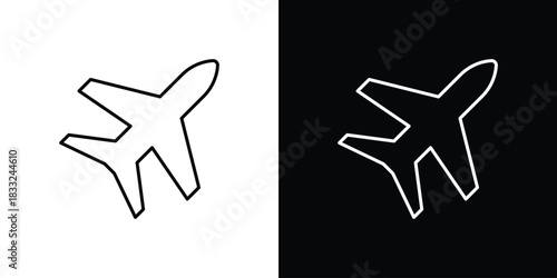 Plane icons vector template, EPS 10 for design