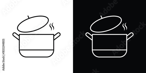 Pot icons vector template, EPS 10 for design