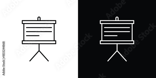 Presentation icons vector template, EPS 10 for design