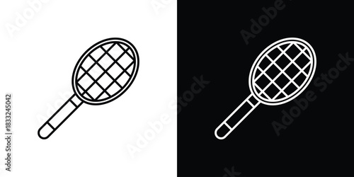 Racquet icons vector template, EPS 10 for design