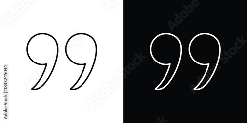 Quote right icons vector template, EPS 10 for design