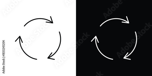 Recycle icons vector template, EPS 10 for design