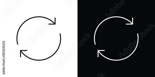 Refresh icons vector template, EPS 10 for design