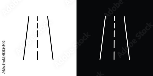 Road icons vector template, EPS 10 for design