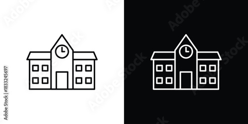 school icons vector template, EPS 10 for design